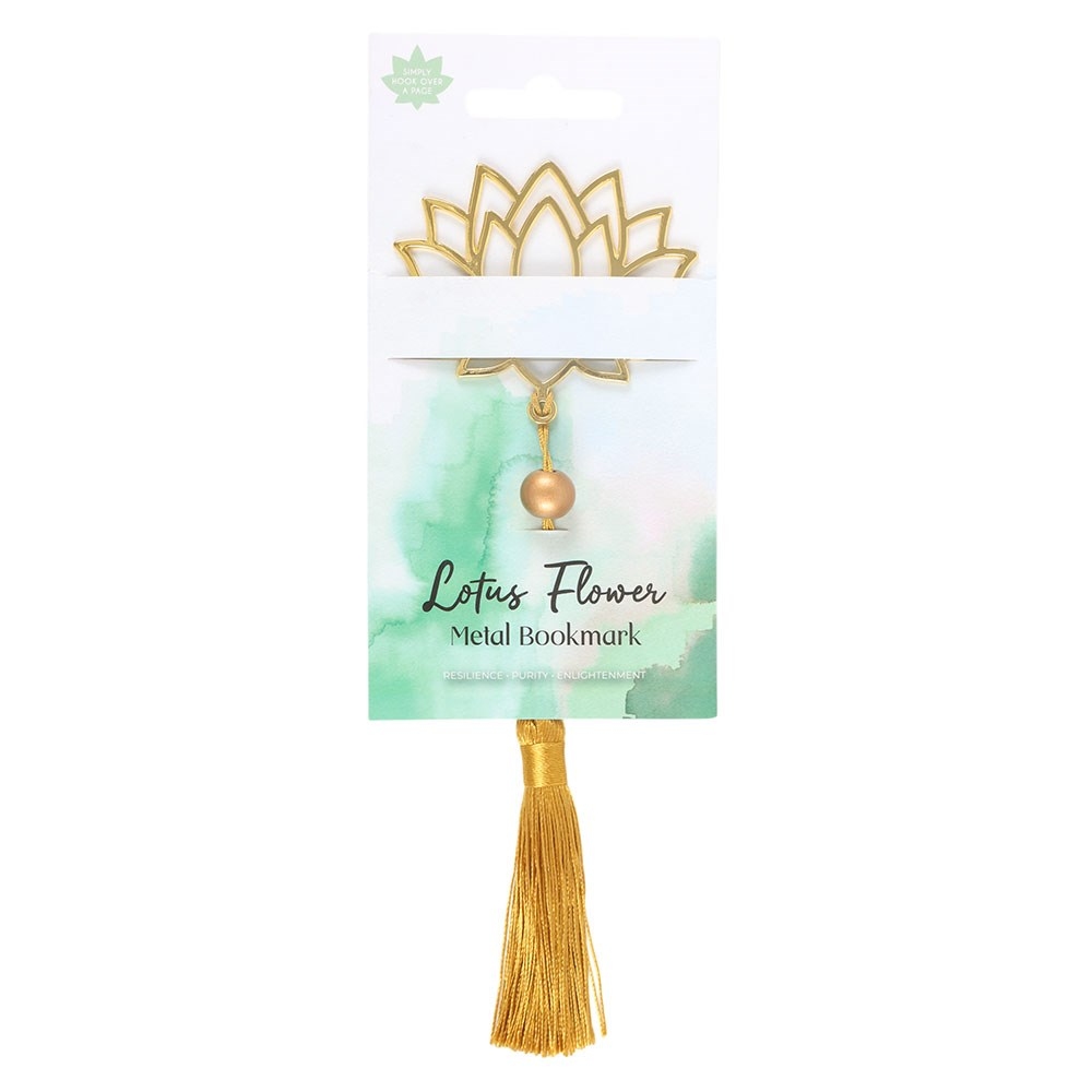 Something Different - Lotus Flower Metal Boekenlegger - Goudkleurig